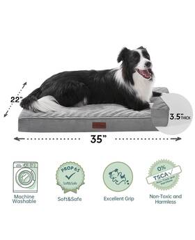 No 878028553408 Dog Bed For Medium And Large Pets Suitable Crates 25d Egg Crate Foam