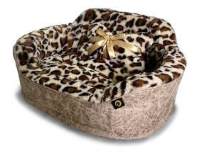 E2018leo-tpe No Leopard Princess Cat Dog Bed - Small