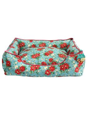 Tb8248-wmt No Vintage Floral Medium Pet Bed 25 Inch X 21