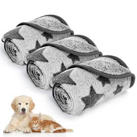 Nobleza 719138219902 Waterproof Dog Cat Blanket 3pcs Warm Soft Pet Set For Sofa Bed Indoo