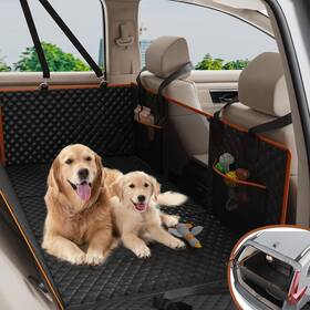Paq001bklg Nuzzpawur Dog Car Seat Cover For Back Foldable Waterproof Non-slip Exte