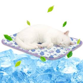 Nwk 974387582210 Pack Of 4 Pet Cooling Mat -q-max 0.345 Ice Silk For Dogs And Ca