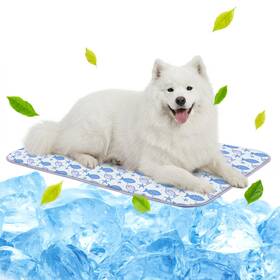 Nwk 974387582234 Pack Of 4 Pet Cooling Mat For Large Dogs -q-max 0.345 Ice Silk Ma