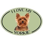 O1585 Imagine This Oval Magnet Love My Yorkie Blankets 729173915859