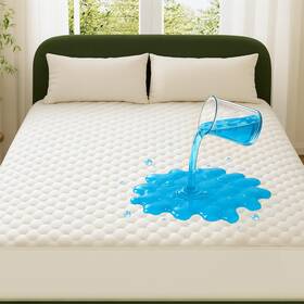 Mpw3v106 Ohgeni 100% Waterproof Mattress Protector Full Size Pad Fits 6 Inch -20
