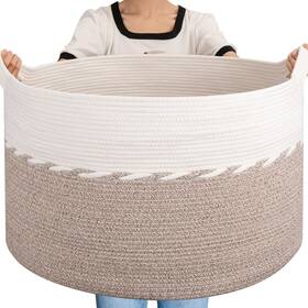 125l Oiahomy 717765827826 Extra Large Blanket Basket 25 Inch X 16 Jumbo Laundry Hamper Cot