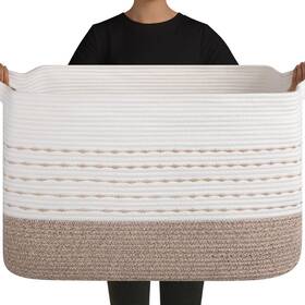 Msdg07p1 Oiahomy 108l Extra Large Blanket Basket 25 Inch X16 Rectangle