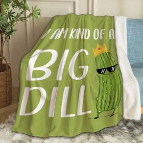 Ottoy 629710353297 Pickles Blanket For Couch Lightweight Plush Fuzzy Cozy Soft Blankets Quilt De