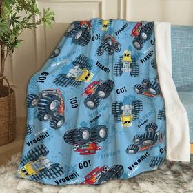 Ottoy 654253121641 Truck Blanket Gifts Plush Fuzzy Cozy Soft Lightweight Blankets For Couch Air-