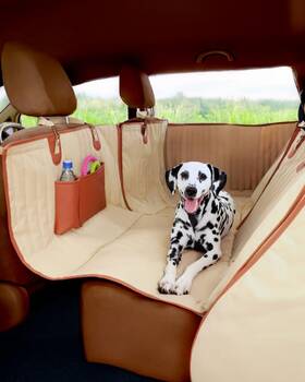 Oups01-02b Owleys Dog Car Hammock With Backseat Extender Waterproof Pet Seat Cover For