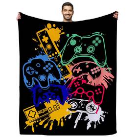 Oynbxwv 788362828431 Gamer Blanket Ultra Soft Flannel Gaming Throw Cozy Lightweight Blanke
