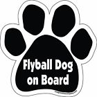 P0118 Imagine This Paw Car Magnet Flyball Dog On Board By