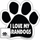 P0329 Paw Car Magnet Love My Grandogs By Multi 729173903290