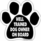 P0393 Imagine This Paw Car Magnet Well Trained Dog 729173903931