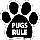 P0457 Imagine This Paw Car Magnet Pugs Rule By