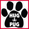 P1023 Paw Car Magnet Hug Pug By Pet Supplies 729173910236