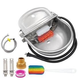 Paulozyn 727376806363 Heated Water Bowl For Outdoor Cats Automatic Dog With Anti Chew