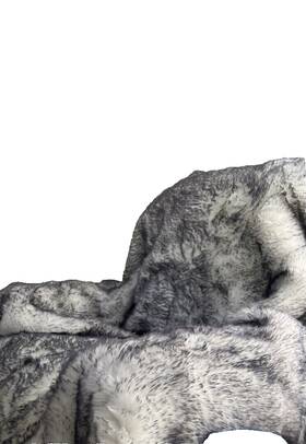 Plush-80 Paw Brands 810085914853 Paw.com Pupprotector Waterproof Throw Blanket Arctic Grey/white Inch X 62
