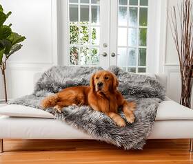 Pup91193 Paw Brands Pupprotector Waterproof Throw Blanket Charcoal Grey Original