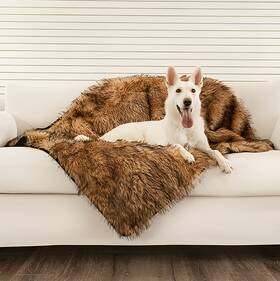 Pup91286 Paw Brands Pupprotector Waterproof Throw Blanket Sable Tan Original