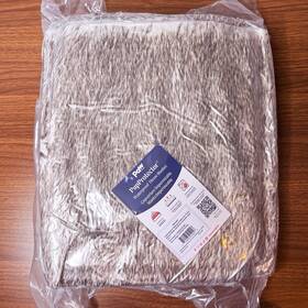 Paw Pupprotector 810085912026 Waterproof White Brown Short Fur Throw Blanket Large 80 Inch X 62