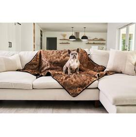 Tad1544 Paw Pupprotector Waterproof Throw Blanket Sable Tan Large 80 X 62 New Sealed