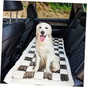 Pawpy Stuff 198715300925 Dog Mat For Car Couch Cover Protector Washable Pet Standard White/ Black