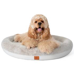 Pawtnerz 765464551870 Round Donut Dog Bed Luxury Orthopedic Beds With Memory Foam