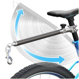 B0fgjltdf3 Pawxaw Hands-free Bicycle Dog Leash For Cycling - 180 Rotating Or Fixed Quick-attach S