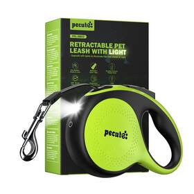 B0fcs48fqh Pecute 26ft Retractable Dog Leash With Flashlight 110lbs Max Heavy Duty Anti-tangle