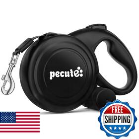 B0fjlkzw2m Pecute 32ft Retractable Dog Leash With Reflective Strips One-button Control And Sturdine