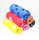 Pecute Dog Blanket Puppy Cat Soft Warm Bed Mat Paw Print Fleece Cushion Random C 600686216414