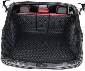 Qtm019-bb-1 Pegasuss For Porsche Macan Electric Macanelectric Trunk Mat Black With Stitching