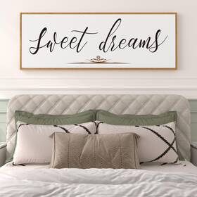 Peonia 850059098035 41 Inch X 15 Sweet Dreams Above The Bed Wall Decor - Aesthetic And Minima