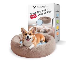 Peppy Buddies 637902021064 Donut Bed F R E Removable Cooling Mat Calming Dog Washabl... Fast Ship