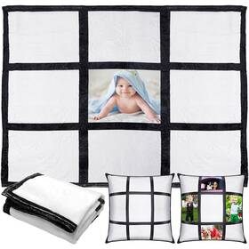 Peryiter-throw-3426 Peryiter 1 Pack Sublimation Blanket Blanks 60 Inch X50 Flannel Throw Blankets For