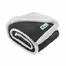 Pet-b-m Petami Reversible Dog Blanket Charcoal Smooth Fleece Sherpa Lining Durable