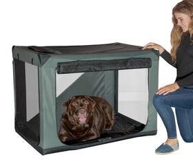 Pg5542idc Pet Gear Inc Insta-fold Soft Crate For Dogs 42 Inch Dark Cypress