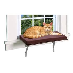 4334673189 Pet Prime At Window Perch Seat Sunny Kitty Sill Shelf With Fleece Foam Cushion