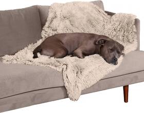 Pet Products Inc. 445021353323 Waterproof Throw Blanket For Dogs And Indoor Cats Washable - Shaggy Plush Calming