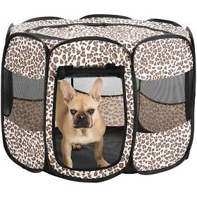 5223 Pet Store Pen Leopard Print 36 X 23