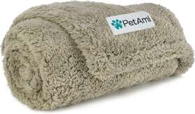 Petami 445034933970 Fluffy Waterproof Dog Blanket For Small Medium Dogs Soft Warm Pet Sherpa