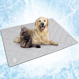 Petami Pet-b3022c-m-lgy Premium Cooling Dog Blanket Lightweight Fluffy Pet Throw Bed