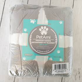 Pet-b6006wp-tp Petami Waterproof Pet Blanket 29 Inch X40 Nwt Taupe Premium Sherpa Reversible Dogcat