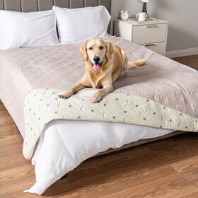 Pet-bc01wp-102-bg Petami Waterproof Dog Bed Cover Reversible Furniture Protector For Cats And Do