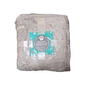 Petami Pt-b8005wf Waffle Pattern Plush Waterproof Dog Blanket 60x80 Gray