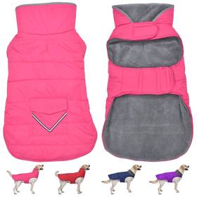 Petglad 689713690892 Dog Coat Waterproof Winter Jacket With Pocket Reflective Adjustable Pet