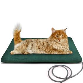 Petnf Green-m 19.7 Outdoor Pet Heating Pads For Dog Soft Electric Blanket Auto Temperature
