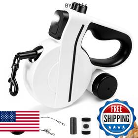 B0fw4khg9c Petsweet Retractable Dog Leash With Led Light And Reflective Tape For Night Walk 16ft