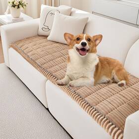 Pp-ccd-brown-150 Phopho Couch Cover For Dogs Washable Sofa Protector L Shape Non S